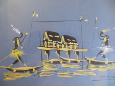 Tableau à la gouache