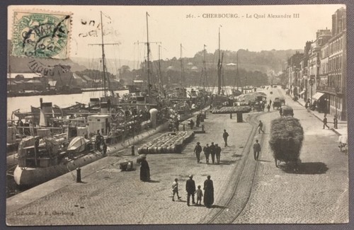 Cpa cherbourg le quai - cpa,
