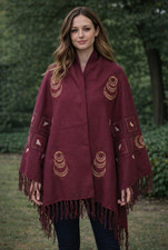 Poncho artisanal boucle - poncho,