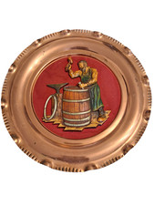 Vintage 🥇 assiette en cuivre 🥇 décorative 🥇 le tonnelier