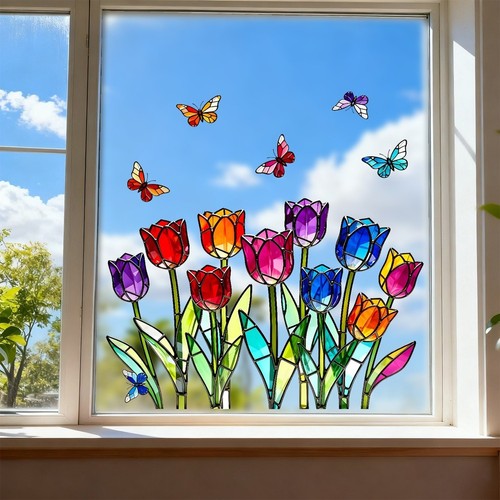 Tulipe vibrante design - , pvc