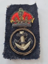 Insigne de casquette sous officiers marine britannique 2nde guerre mondiale