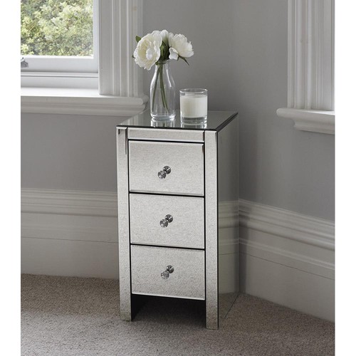 Verre miroir table chevet - verre,
