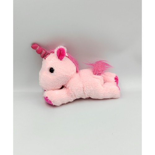 Doudou peluche licorne rose - ,