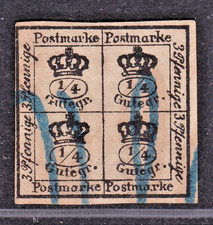 TIMBRE 1857 ALLEMAGNE BRUNSWICK N° 16-OBL.TB-COTE: 165 EUROS-VOIR SCAN R/V-