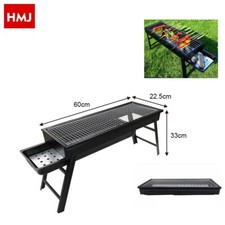 Barbecue Chambre de Combustion Grille Charbon Bois Poche Pliant 26636 Hmj
