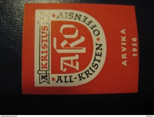 Arvika Ako Christianisme Religion Affiche Timbre Vignette DANEMARK Lab