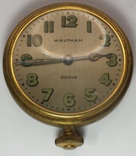 Montre De Voiture Ancienne Waltham 37S 7J 1932 Pièces Non Fonctionnelles LH665