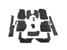 Jeu de tapis de sol pour Mercedes W123 Berline 15 pièces noir