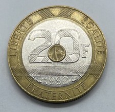 MONNAIE FRANÇAISE - 20 FRANCS - MONT SAINT MICHEL - 1992 (V OUVERT)  !!  (p37)