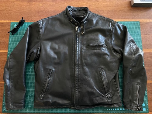 1990s schott 141 cafe racer - 1990s,