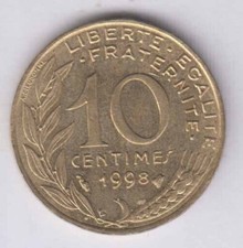 FRANCE 10 Centimes 1998
