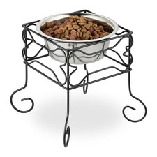 Gamelles Accessoire chien bois Mangeoire Porte-gamelles Bols Récipients