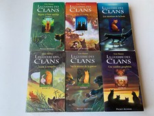 lot 6 livres série La Guerre des Clans CYCLE 1 tomes 1 à 6 - Grands formats
