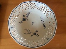 CORBEILLE porcelaine d' ARRAS dentelle EDITIONS CABARET Excellent état 22,5 cm