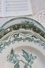 4 assiettes creuses anciennes