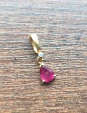 Pendentif OR 18K Rubi/Diamant