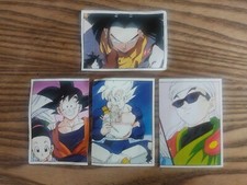 Autocollants Panini, Dragon Ball Super, sticker album 2018, 4 vignettes