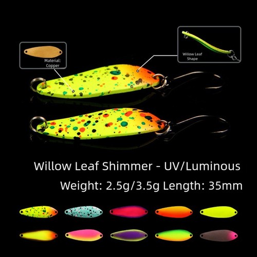 Leurre cuillère cuivre - uv, en