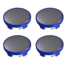 4pcs Noir Carbone Fibre Motif