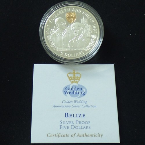 Belize 1997 golden wedding - belize, 5$