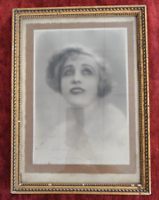 Studio G.L Manuel frères grande photo signée Art Déco portrait femme 1930