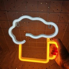 Enseignes néon Verre de bière bar 23X22CM