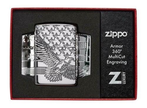 Zippo eagle and flag - zippo,