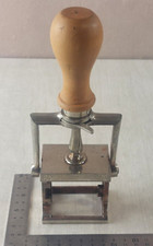 Ancien tampon encreur / dateur, H.B.L., direction de l'exploitation