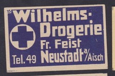 Ancienne étiquette Allumettes Allemagne  BN121315 Droguerie 