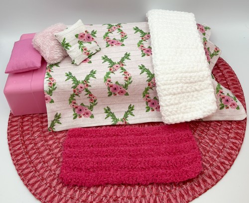 Barbie bed and bedding set - barbie,