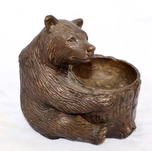 Ours bronze assis - en,