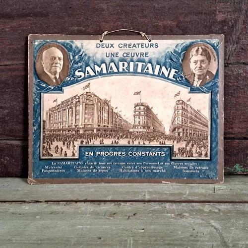 Ancien carton publicitaire - carton, «