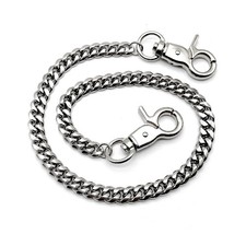 Chaîne de pantalon 55 cm - Chaîne de portefeuille punk avec mousqueton - Port...