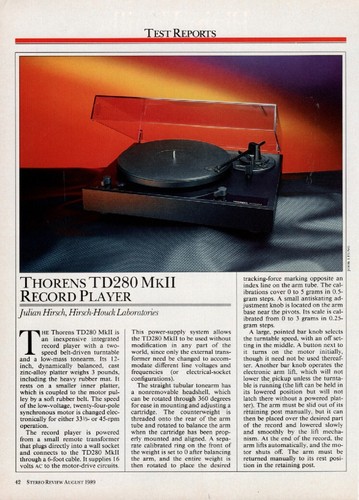 Thorens 280 mkii - thorens,
