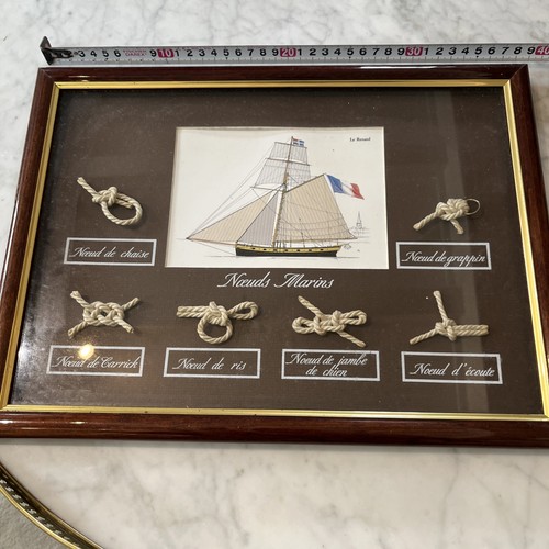 Cadre vitrine noeuds marins - vitrine,