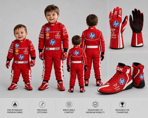 Kid kart racing - suit, with