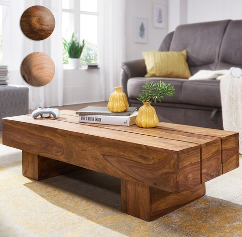 Finebuy table basse bois - table,