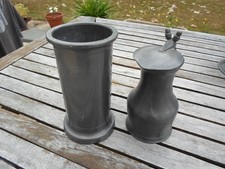 ANCIEN POT MESURE EN ÉTAIN BROC CHOPE + PICHET