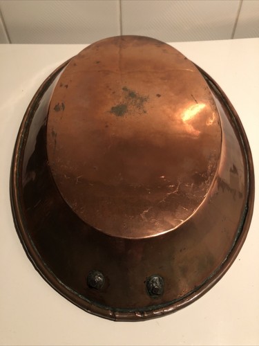 Ancien plat ovale - en, cuivre