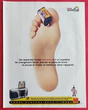 Publicité de presse: Appareil Photo ADVANTIX de KODAK Chargement facile  1998