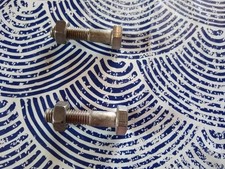 Lot 2 boulons vis écrou A2 en inox M 10   45 mm tête hexagonale de 17