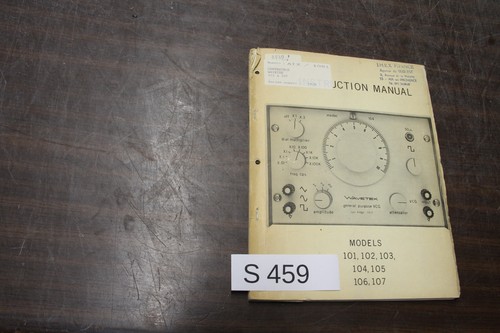 Manual wavetek 101 - -, 102