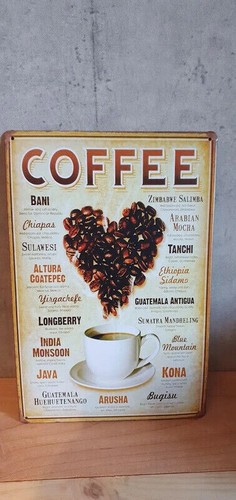 Plaque métal humour - , coffee