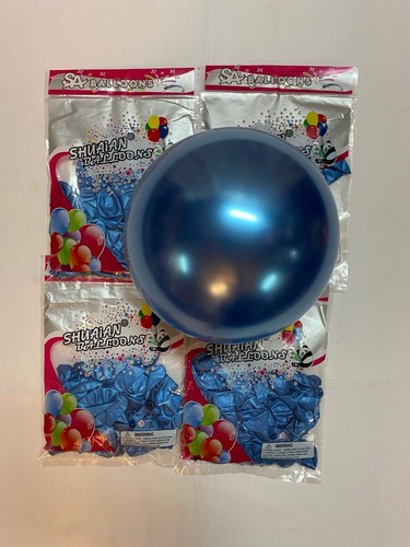 Chrome ballon metallic blue - chrome,