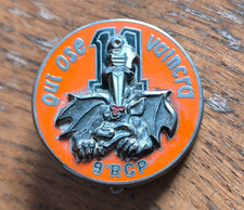 Insigne 9° RCP Régiment Chasseur Parachutiste 11° Compagnie  / Delsart  ))11