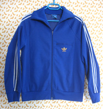 Veste Adidas Bleu 1 poche Made France Ventex 70'S Vintage Oldschool Jacket - L