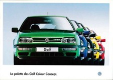 Catalogue Brochure VW Golf GTI / VR6 Colour Concept 04/1995 Suisse en français