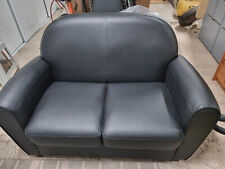 canapé simili cuir noir, 1300x800 mm, tres bon état