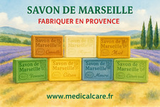 Lot 16 Savons de Marseille 125 Gr parfumés 100% VEGETAL  VENTE PRIVEE  BIO